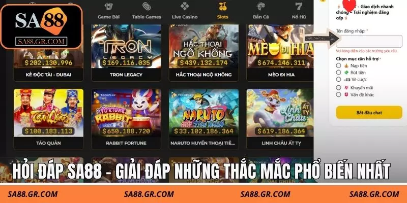 Hỏi đáp SA88 - Giải đáp những thắc mắc phổ biến nhất Hỏi đáp SA88 - Giải đáp những thắc mắc phổ biến nhất