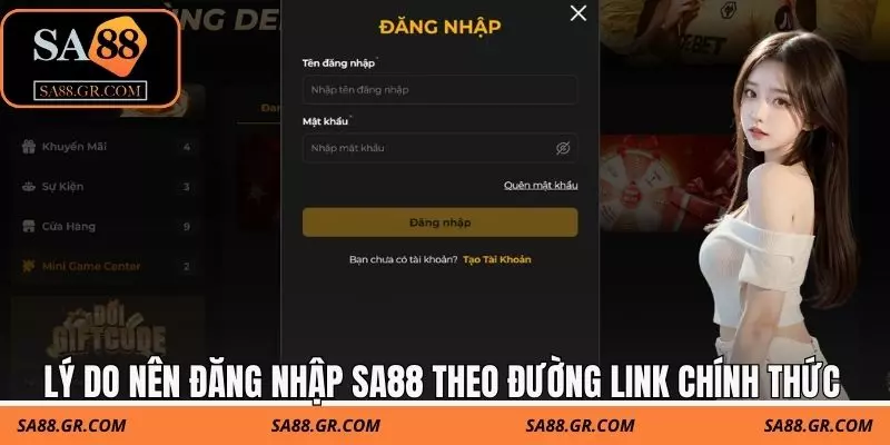 Lý do nên đăng nhập SA88 theo đường link chính thức Lý do nên đăng nhập SA88 theo đường link chính thức